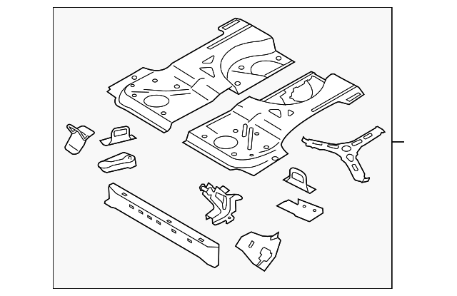 Floor Pan Assembly 1K6-813-111-H - View 4
