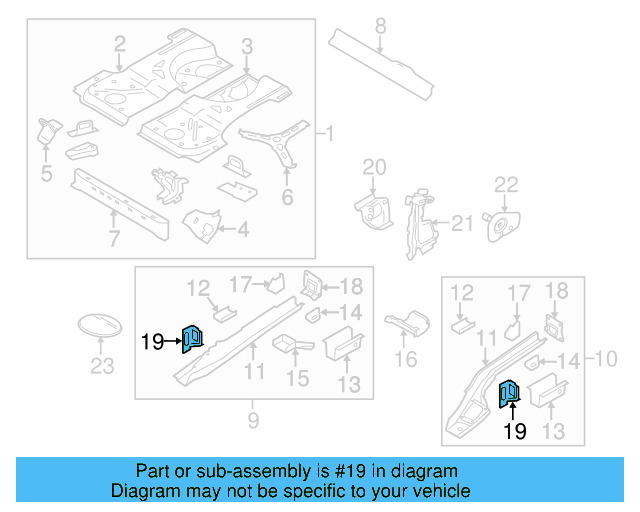 Frame Rail End Bracket 1K0-803-216-B - View 5