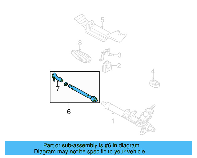 Tie Rod Assembly 1J0-422-804-H - View 5