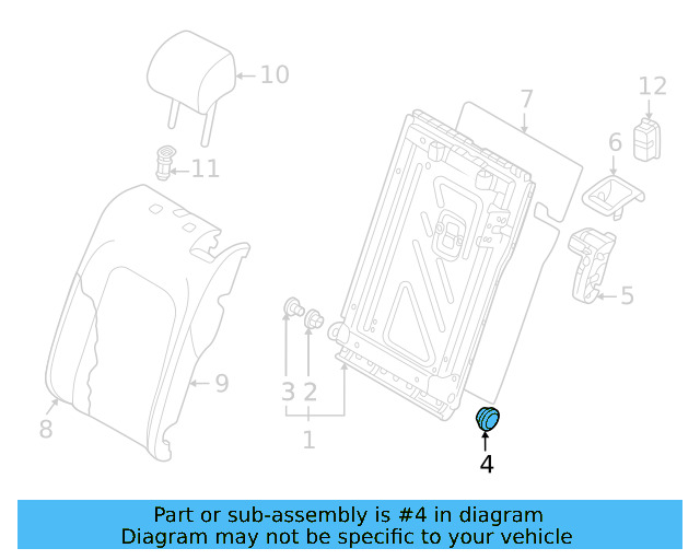 Seat Back Frame Sleeve 5Q0-885-649 - View 8