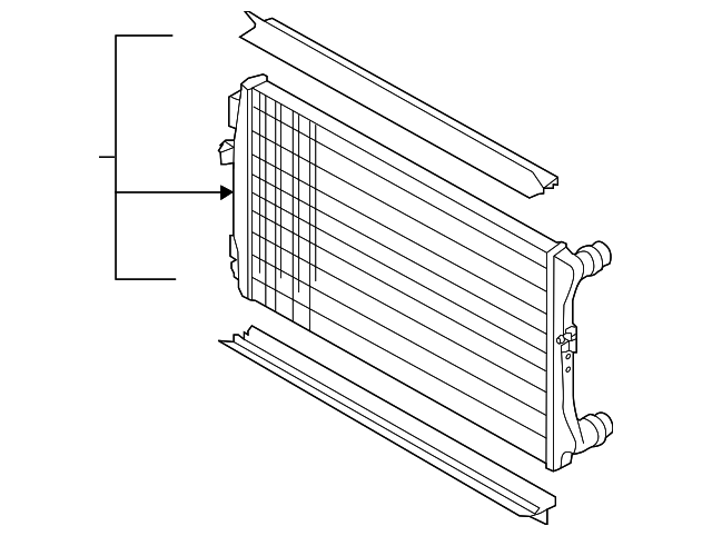 Auxiliary Radiator 5K0-121-251-S - View 7