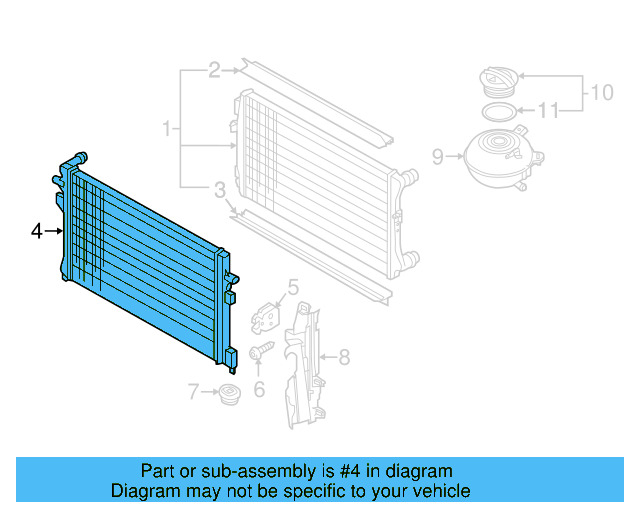Auxiliary Radiator 5K0-121-251-S - View 18