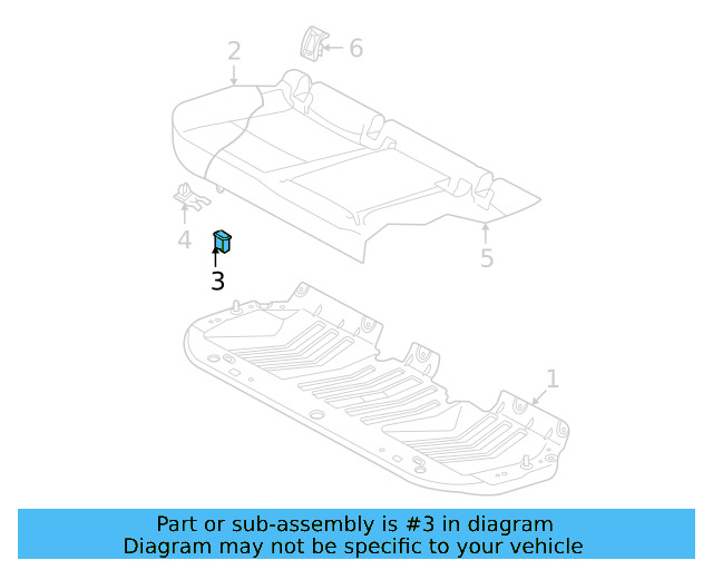 Seat Cushion Pad Grommet 4L0-886-373 - View 13