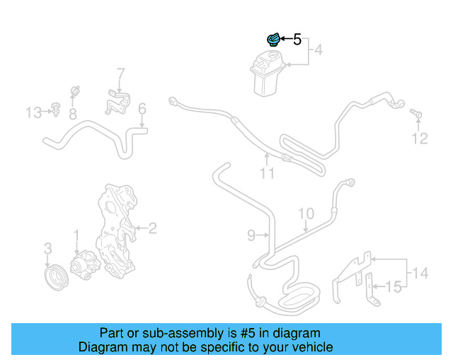 Reservoir Cap 1J0-422-376-A-611 - View 3