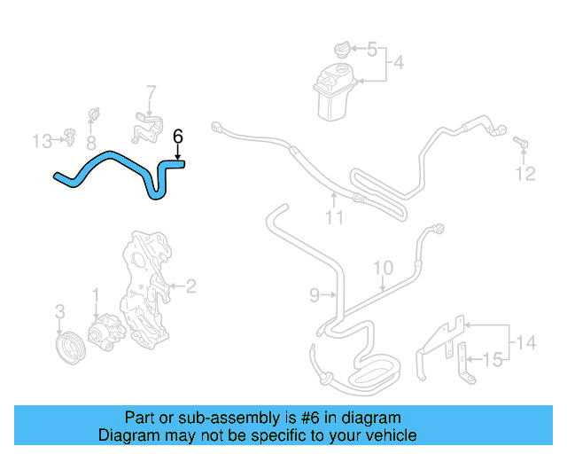 Suction Hose 1C0-422-889-E - View 3