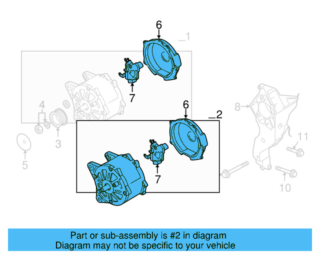 Alternator 06F-903-023-FX - View 7