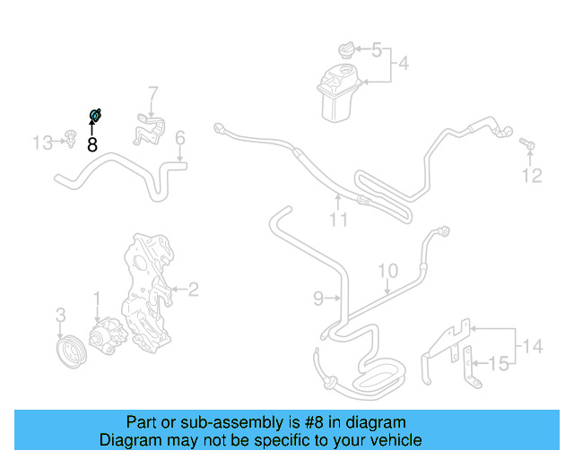 Suction Hose Clip 1C0-422-705-A - View 6