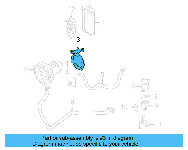 Air Pump Bracket 06A-906-615-D - View 4