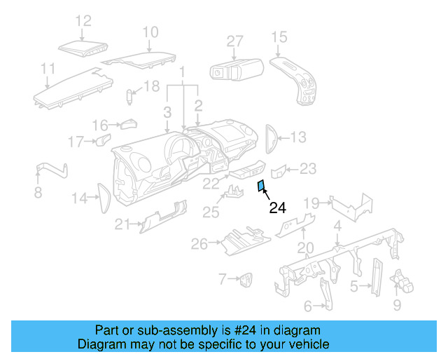 Center Cover 1C0-858-061-F-62J