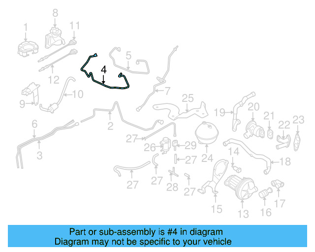 Breather Tube 1Q0-201-160-E - View 21