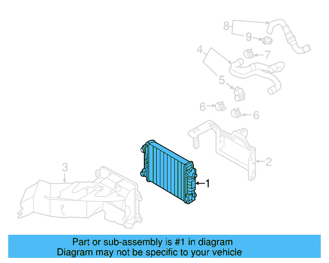 Auxiliary Radiator 5Q0-121-253-H - View 7