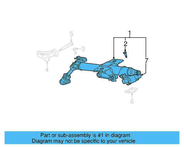 Steering Column 1J1-419-501-FM - View 6
