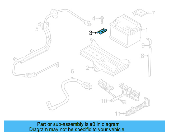 Battery Holder 8D0-803-123-A - View 4