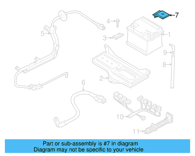 Positive Cable Cap 8D0-915-429 - View 6