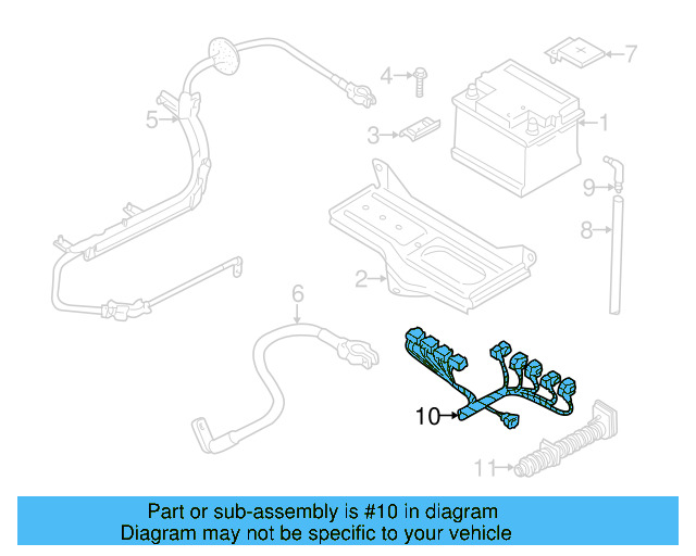 Engine Harness 8D1-971-072-EQ - View 4