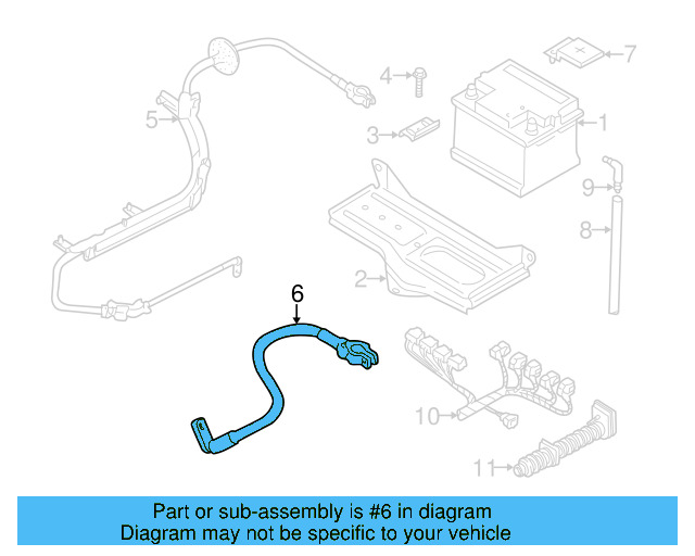 Positive Cable 8D1-971-225-E - View 4