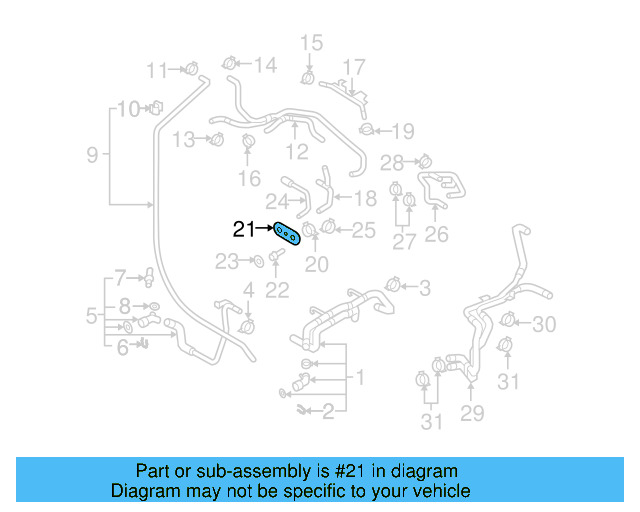 Water Hose Assembly 057-121-077 - View 5