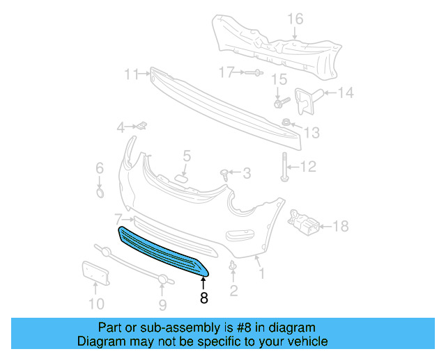 Lower Panel (Unpainted) 1c0805903ggru - View 11