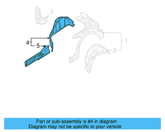 Inner Wheelhouse 1K6-809-852-B - View 20