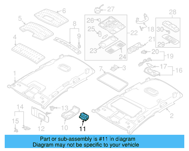 Console Compartment 1K0-868-837-E-7G8 - View 9