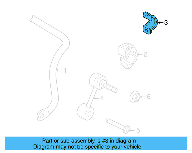 Stabilizer Bar Bracket 1K0-511-439-E - View 16