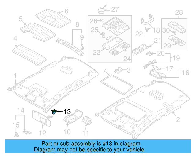 Sun Visor Holder 1K0-857-561-B-71N