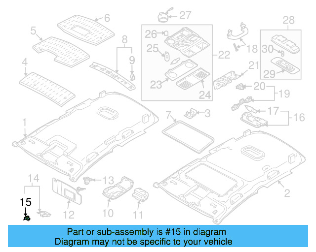 Bracket Clip 5N0-867-633-B - View 41