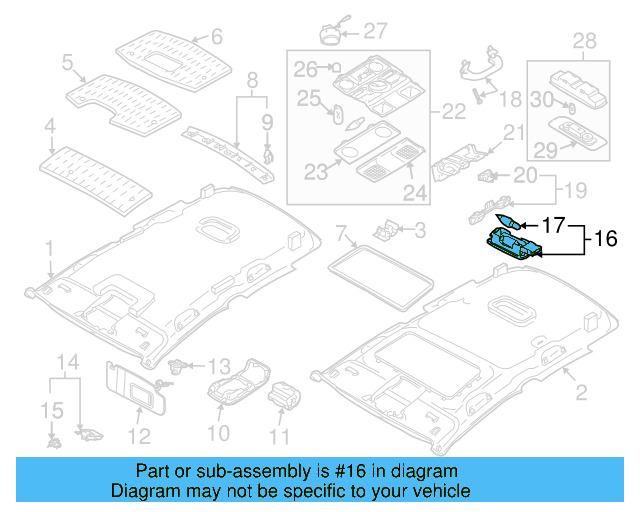 Visor Lamp 1K0-947-109-71N - View 4