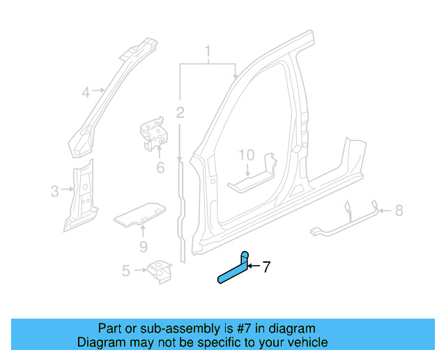 Baffle Plate 7L0-864-621-B - View 3