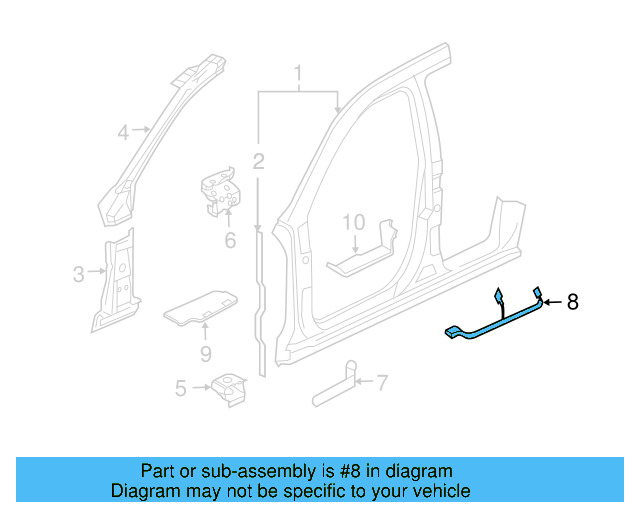 Baffle Plate 7L0-864-629-B - View 3