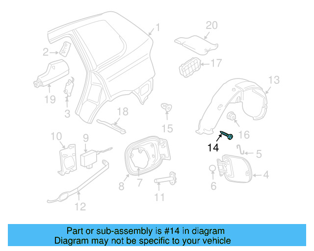 Fender Liner Extension Screw N-103-546-02 - View 47