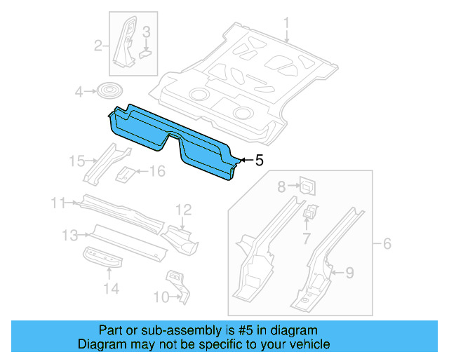 Kick Panel 5N0-813-147 - View 5