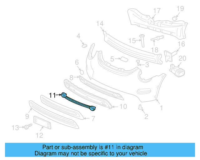 Coupling (Unpainted) 1c0807341agru - View 5