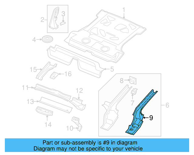 Tie Down Hook 1J0-804-299 - View 28