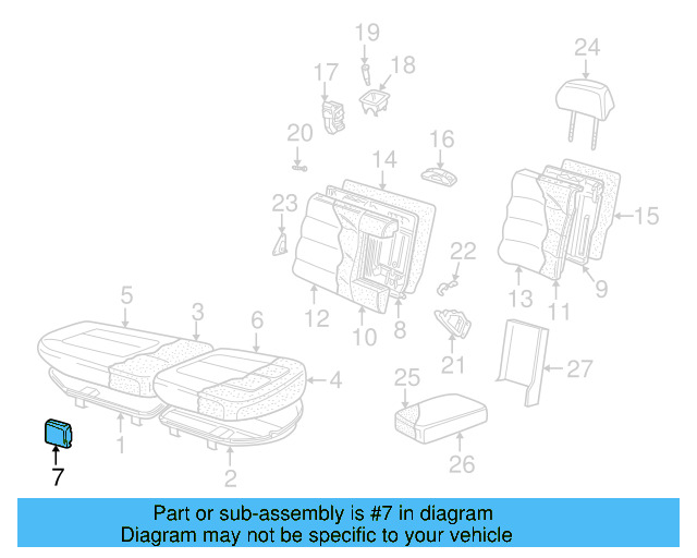 Seat Back Cover 3B0-885-806-S-EWG
