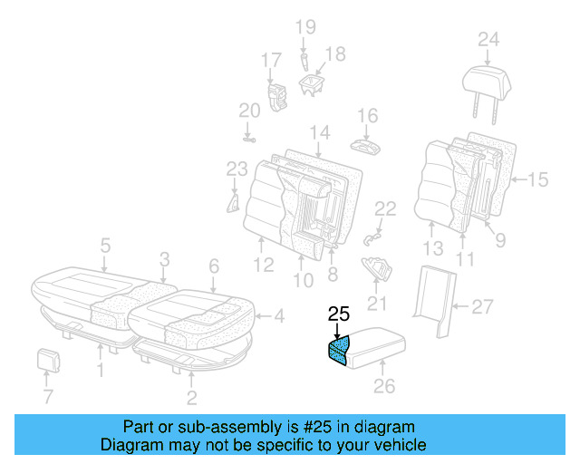 Armrest Pad 3B0-885-875 - View 5