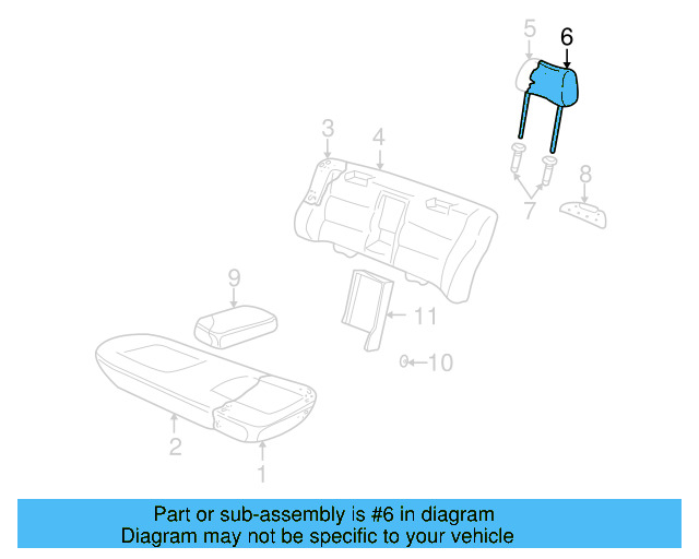 Headrest Cover 3B0-885-921-A-4PM - View 5