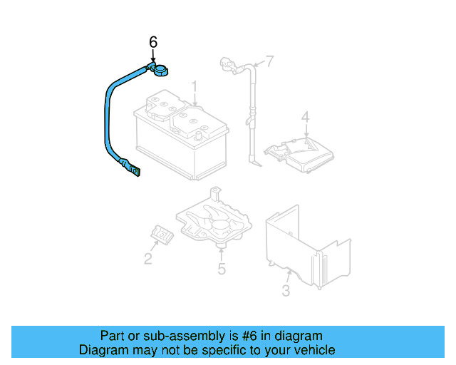 Negative Cable 1H0-971-235-M - View 6