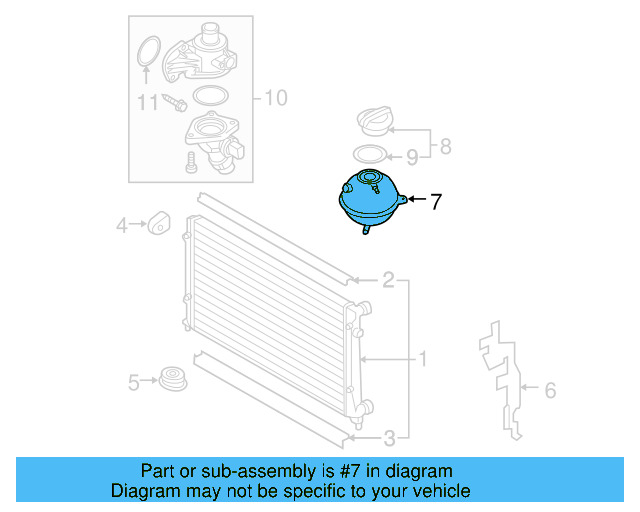 Expansion Tank 1K0-121-407-F - View 30