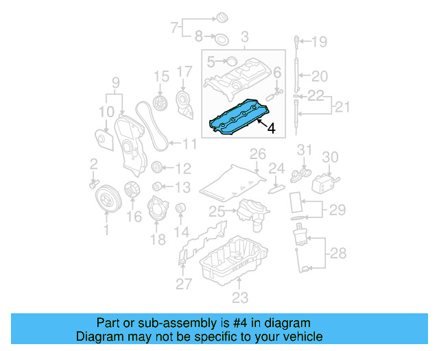 Valve Cover Gasket 06F-103-483-D - View 20