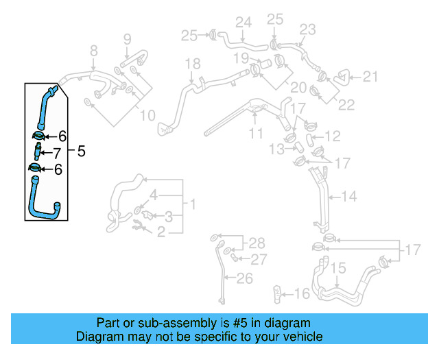 Connector Hose 077-121-102 - View 12