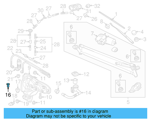Washer Pump Plug 444-955-647 - View 16