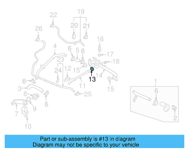 Engine Coolant Pipe O N-903-653-02 - View 3