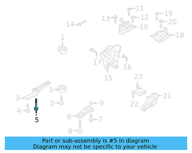 Rear Support Mount Bolt N-107-848-01 - View 28