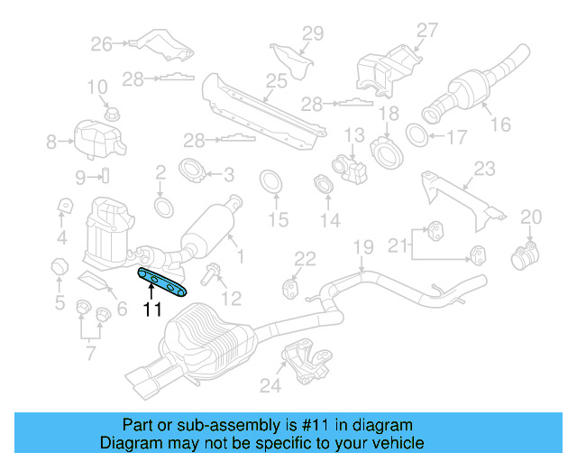 Muffler & Pipe Retainer Ring 1K0-253-147-C - View 21