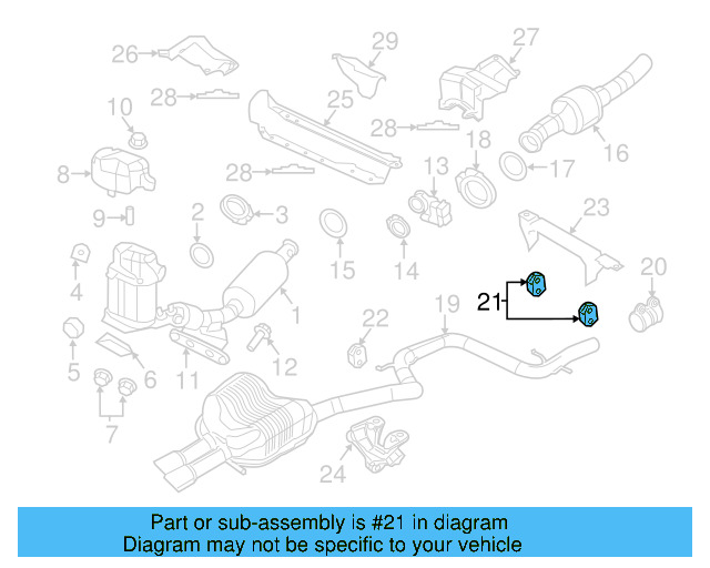Muffler & Pipe Retainer Ring 1K0-253-147-C - View 23