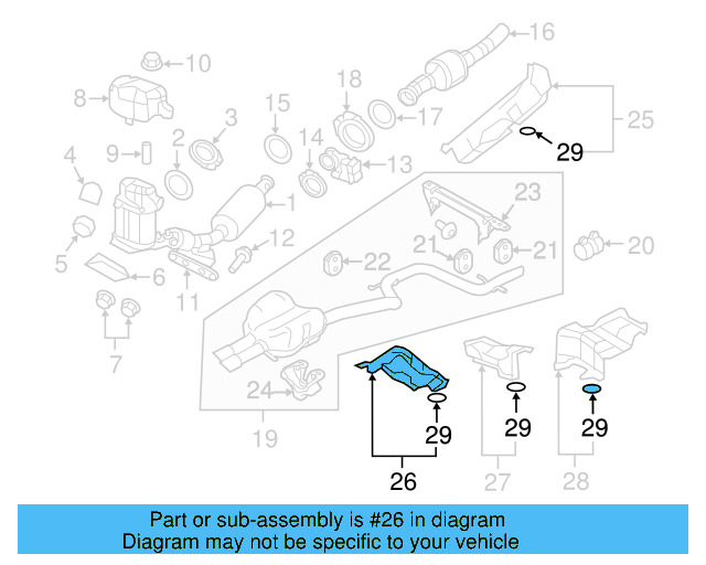Heat Shield 1K0-825-721-E - View 37