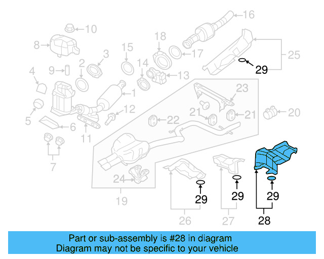 Exhaust Heat Shield 5K0-825-635 - View 46