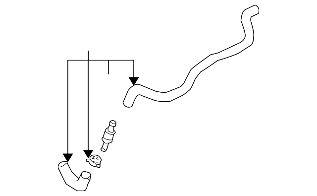 Engine Coolant Hose 1J0-121-086-BL - View 2