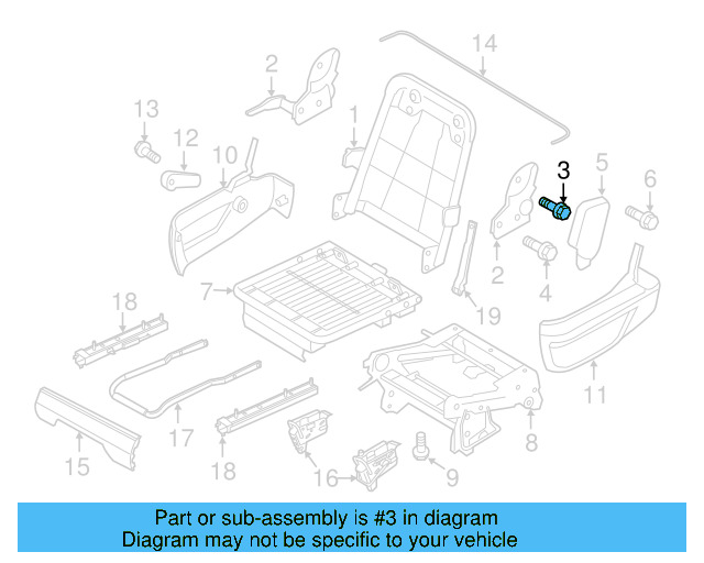 Hinge Bolt WHT-004-607 - View 4